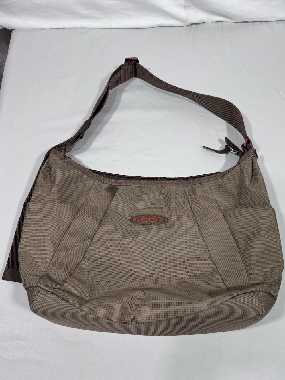 KEEN Hybrid Life Taupe Nylon Hobo Shoulder Bag